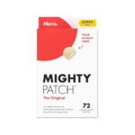 Mighty Patch Original patch from Hero Cosmetics – The #1 Hydrocolloid Acne Pimple Patch for Shrinking Zits and Whiteheads in 1 use; Nighttime Spot Stickers for Face and Skin (72 Count)