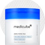 medicube Toner Pads Zero Pore Pad 2.0 | Dual-Textured Facial Pad for Exfoliation and Pore Care with 4.5% AHA Lactic Acid, 0.45% BHA Salicylic Acid | Ideal for All, Korean Skin Care, 70 Pads (1 Pack)