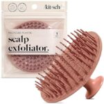 Kitsch Scalp Massager for Hair Care - Scalp Scrubber, Shampoo Brush & Exfoliator for Scalps- Hair Scrubber for Relaxing Bath - Terracotta