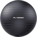 Trideer Exercise Ball for Yoga, Pilates & Fitness – Stability Ball Equipment for Home Gym & Office Chair, Core & Balance Training Accessories, Physical Therapy Equipment, Quick Pump Included, 5 Sizes