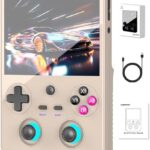 Anbernic RG477V Retro Handheld Game Console , 4.7 Inch Touch Screen Android 14 System Support WiFi 6E Bluetooth 5.3 Dimensity 8300 Processor 8+128GB(Gray)