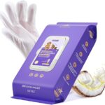HICC PET Cleaning Deodorizing Glove Wipes for Dogs & Cats, Vet Recommended Hypoallergenic Hydrating & Nourish Fur Pet Grooming Glove Wipes, Pet Bathing Wipes for Horse Coat Care,20pcs Coconut Scent